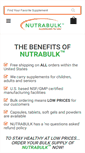 Mobile Screenshot of nutrabulk.com